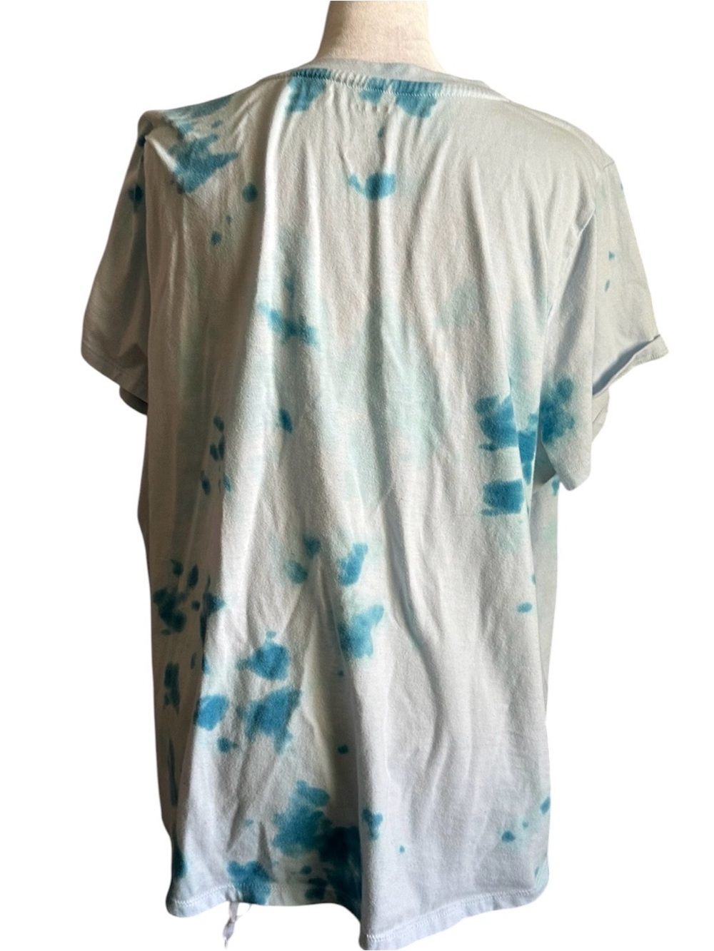 Sonoma tie -Dye Tee with Floral Flag Graphic women’s size XXL - Picture 2 of 4